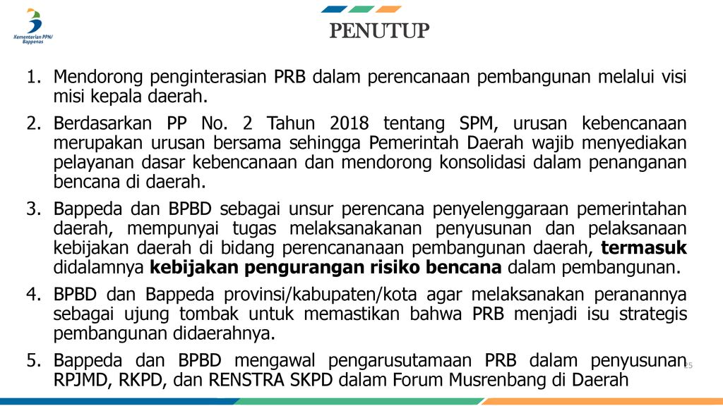 Strategi Dan Langkah Pengintegrasian Pengurangan Risiko Bencana Dalam